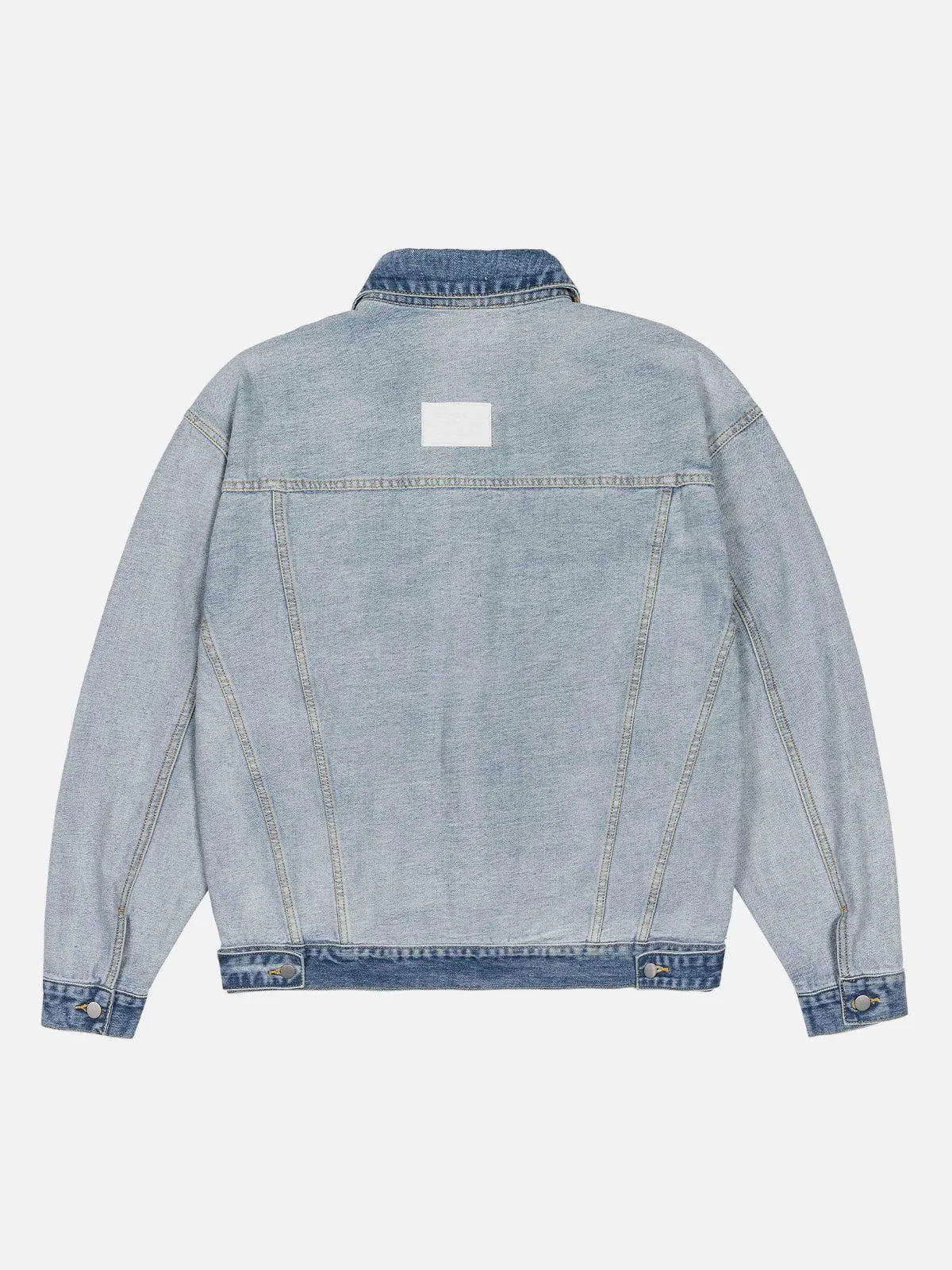 Rimiro - Embroidery Patchwork Denim Jacket
