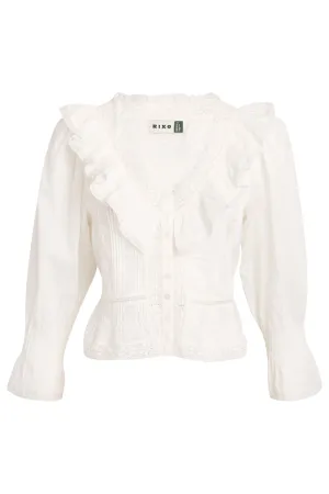 Rixo Solene Top - Ivory