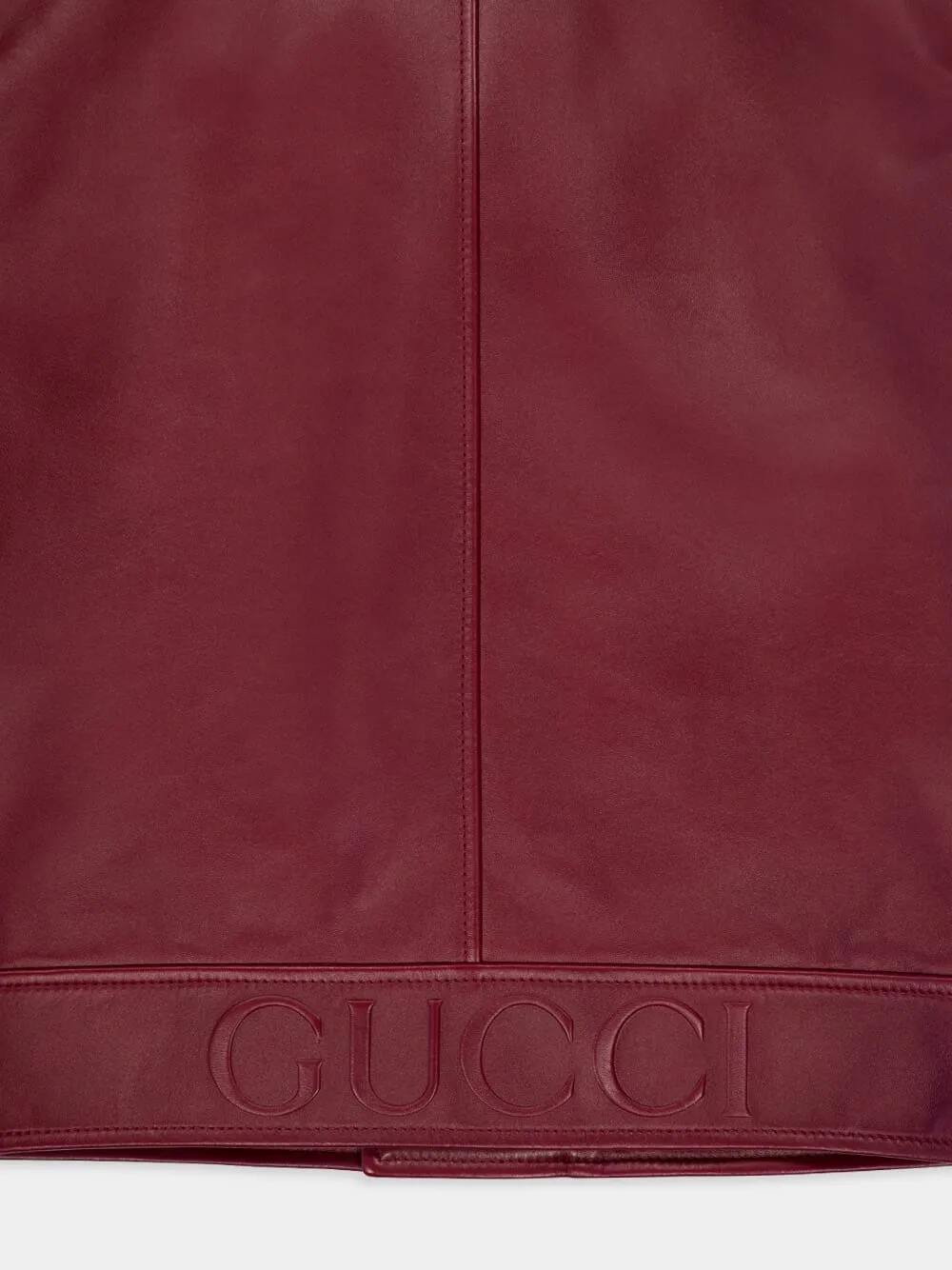 Rosso Ancora Red Leather Biker Jacket