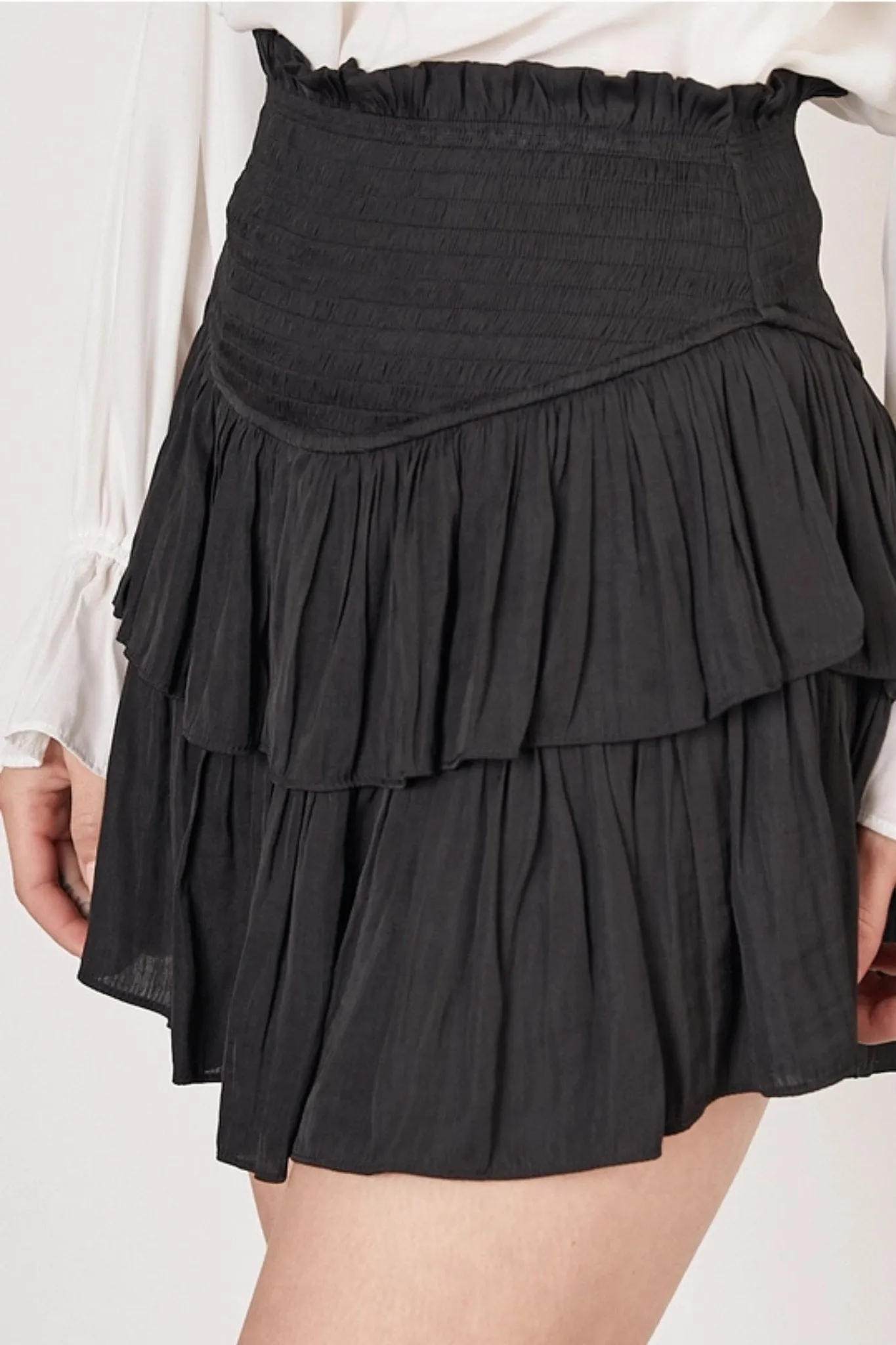 Ruffle Skirt in Black