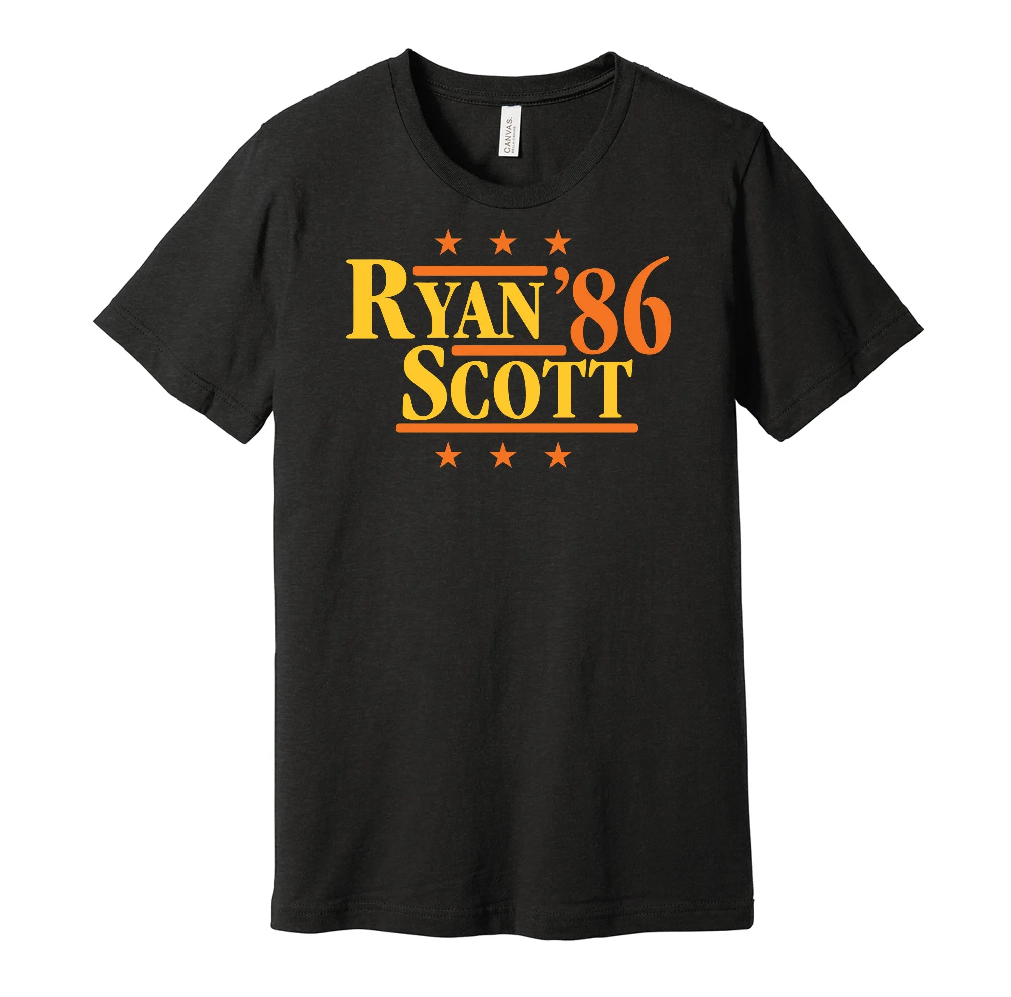 Ryan & Scott '86 - Houston Baseball Legends Political Campaign Parody T-Shirt - Hyper Than Hype Shirts