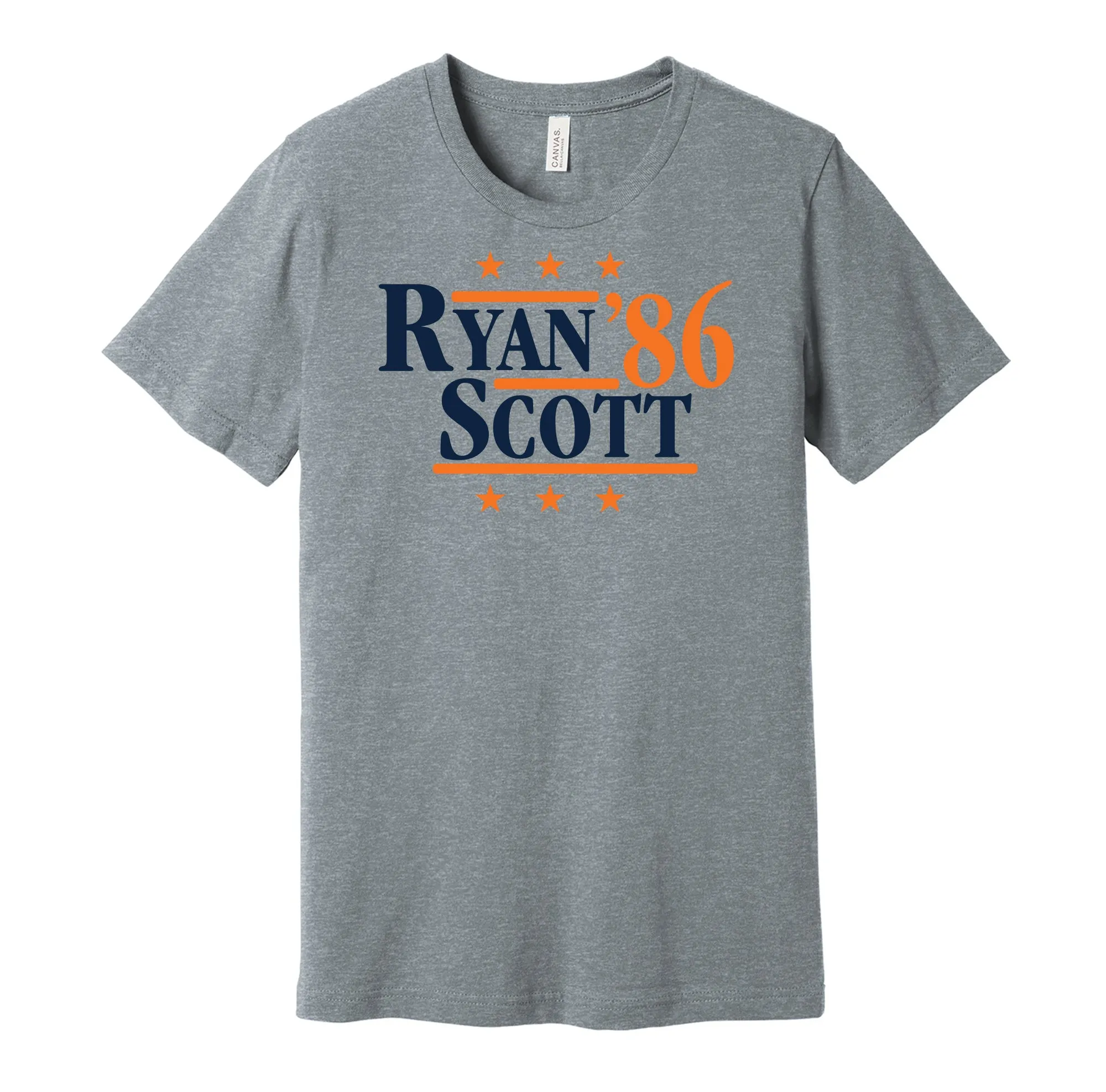 Ryan & Scott '86 - Houston Baseball Legends Political Campaign Parody T-Shirt - Hyper Than Hype Shirts