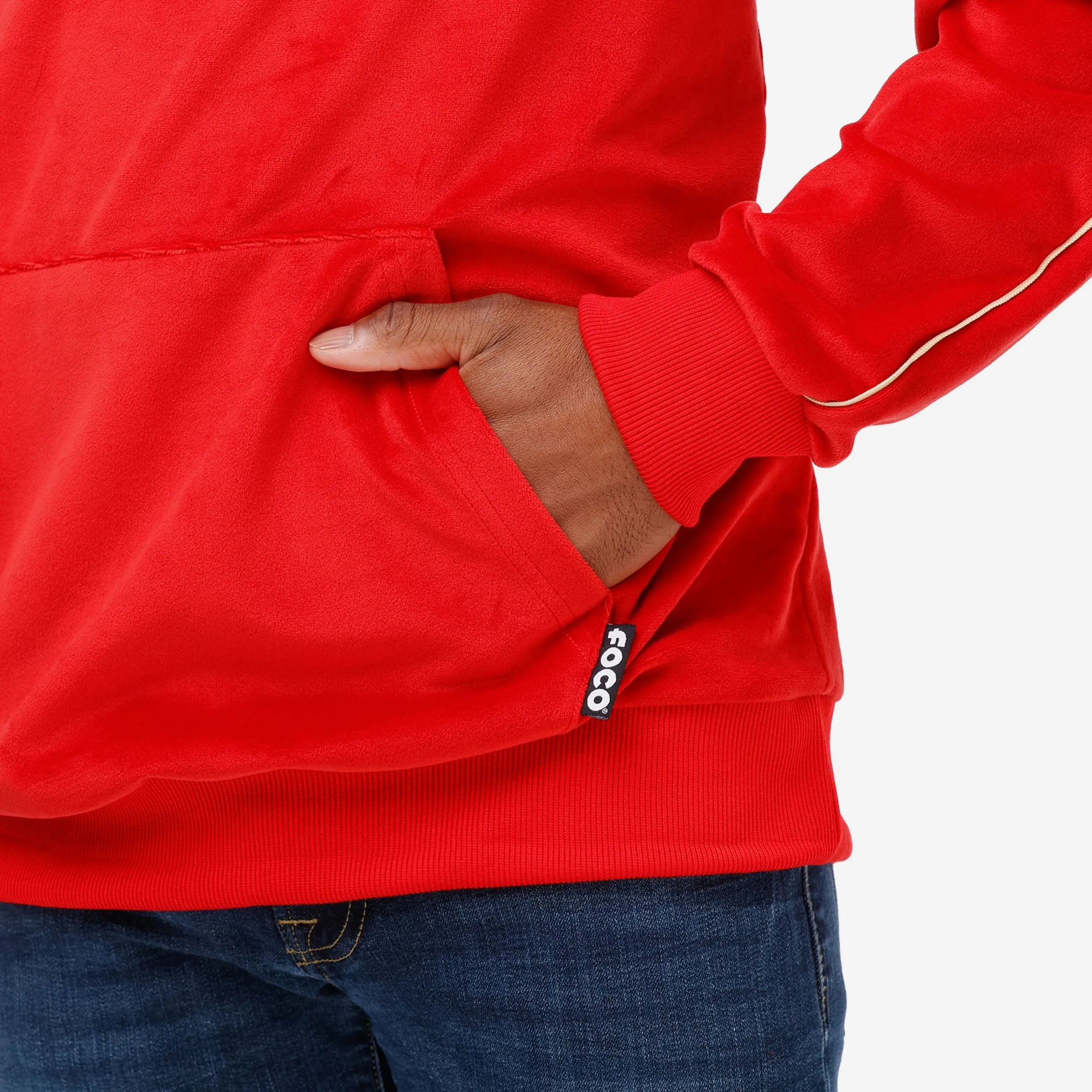 San Francisco 49ers Velour Hooded Sweatshirt