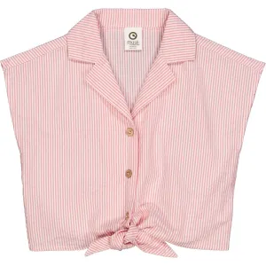 Seersucker Stripe Crop SS Shirt