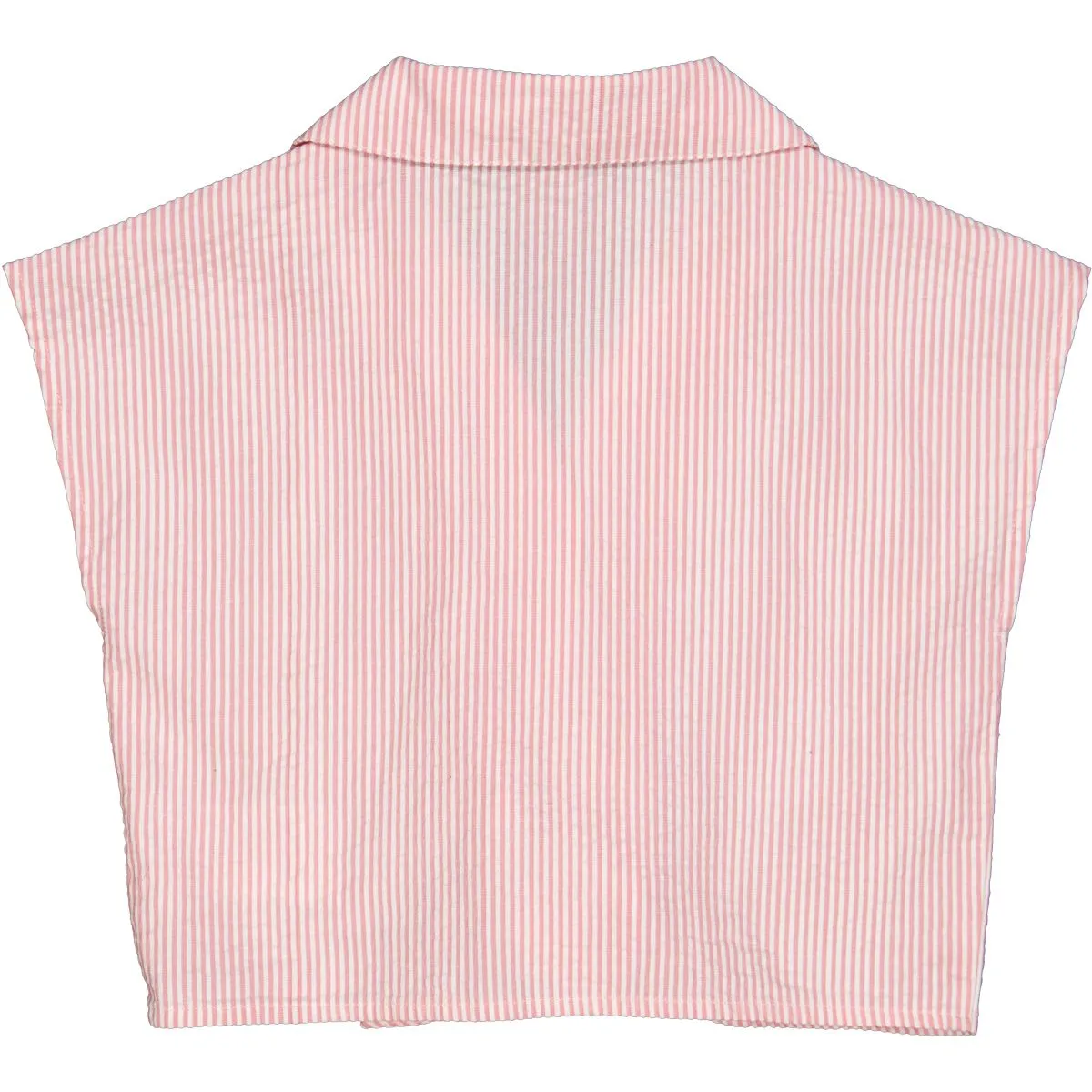 Seersucker Stripe Crop SS Shirt