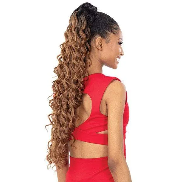 Shake-N-Go Organique Mastermix Synthetic Pony Pro Ponytail - DEEP WAVE 28"