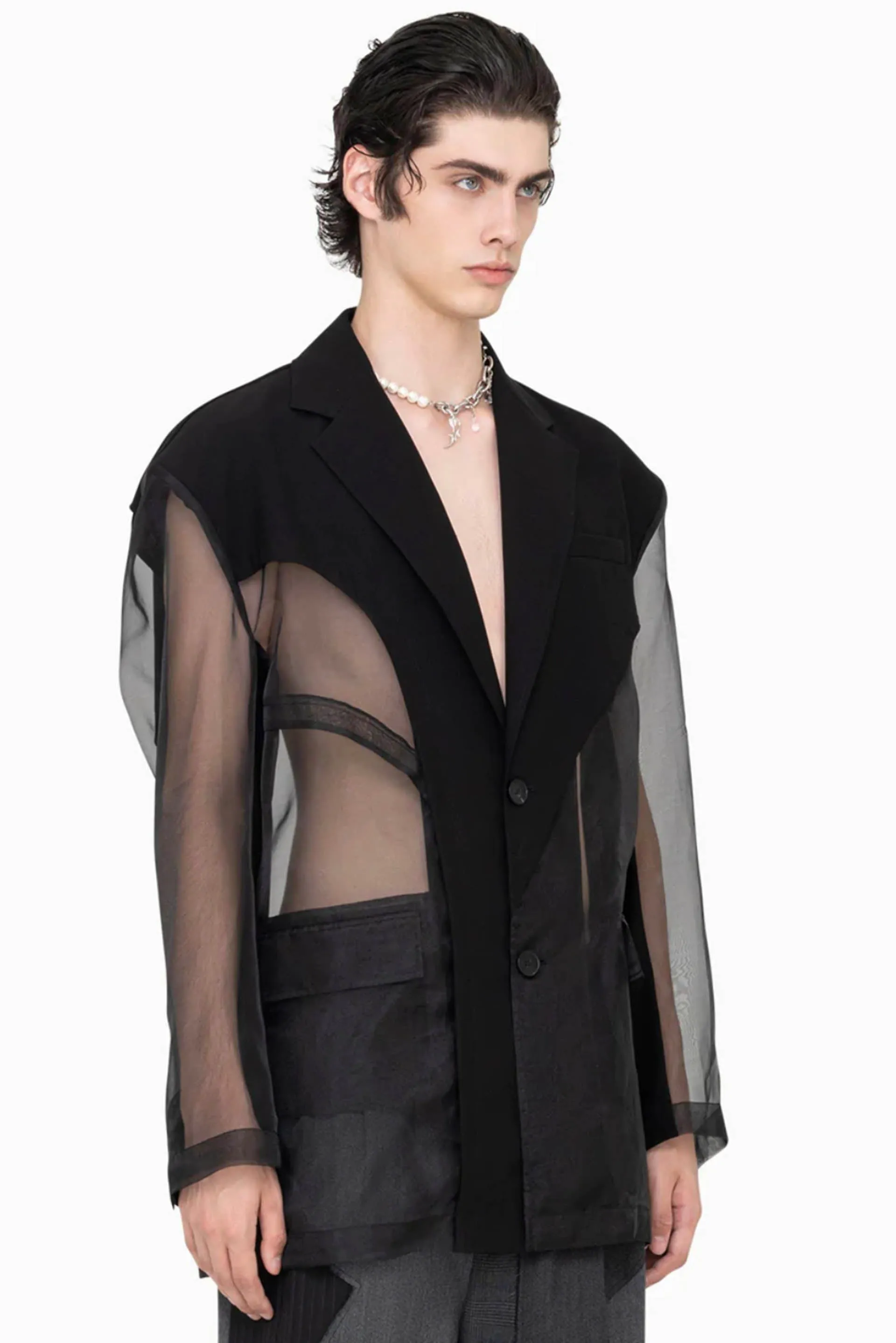 Sheer Deconstructed Suit