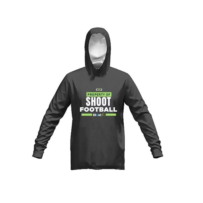 Shoot Football Stock Cotton Fleece Hoodie Dark Grey Marle