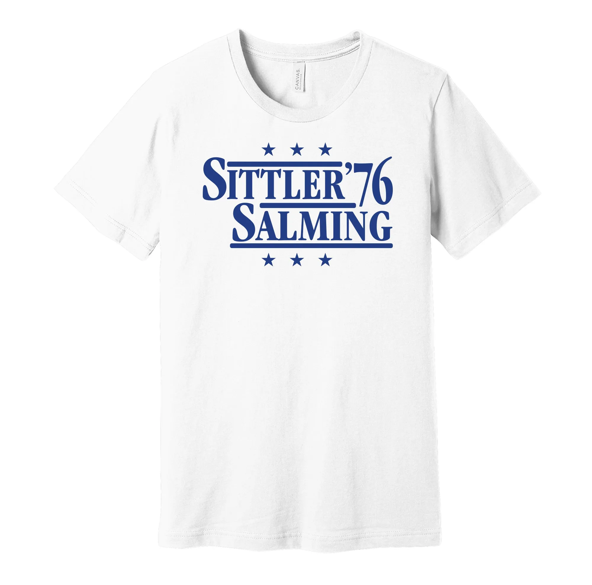 Sittler & Salming '76 - Toronto Hockey Legends Political Campaign Parody T-Shirt - Hyper Than Hype Shirts