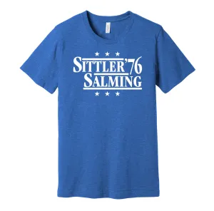 Sittler & Salming '76 - Toronto Hockey Legends Political Campaign Parody T-Shirt - Hyper Than Hype Shirts