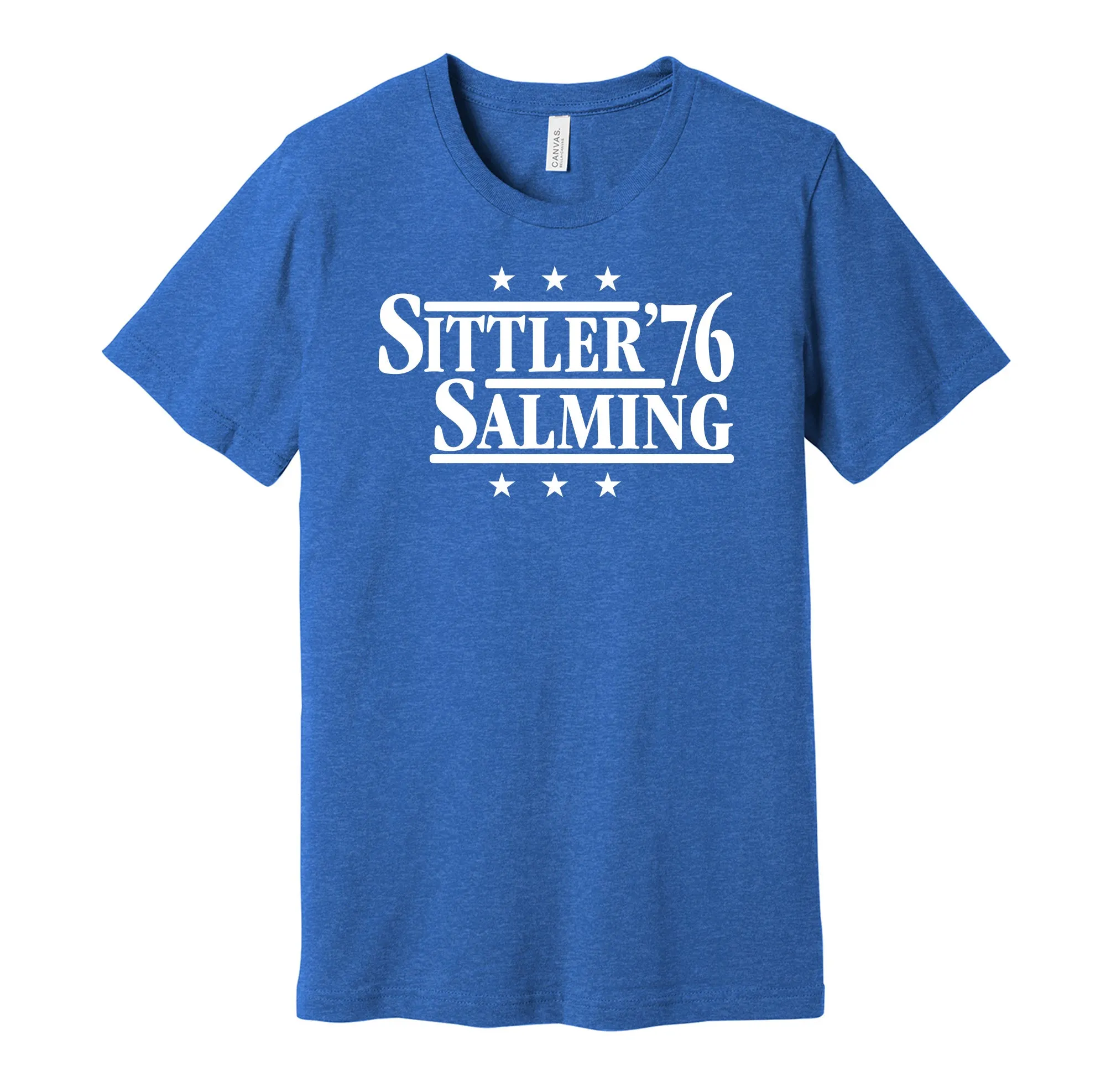 Sittler & Salming '76 - Toronto Hockey Legends Political Campaign Parody T-Shirt - Hyper Than Hype Shirts