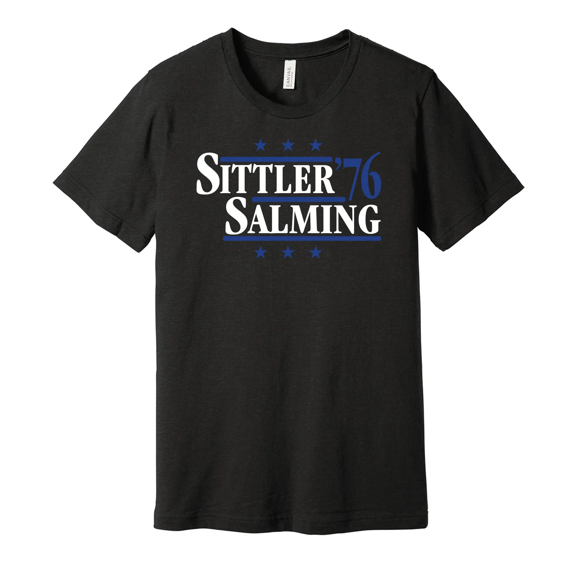 Sittler & Salming '76 - Toronto Hockey Legends Political Campaign Parody T-Shirt - Hyper Than Hype Shirts