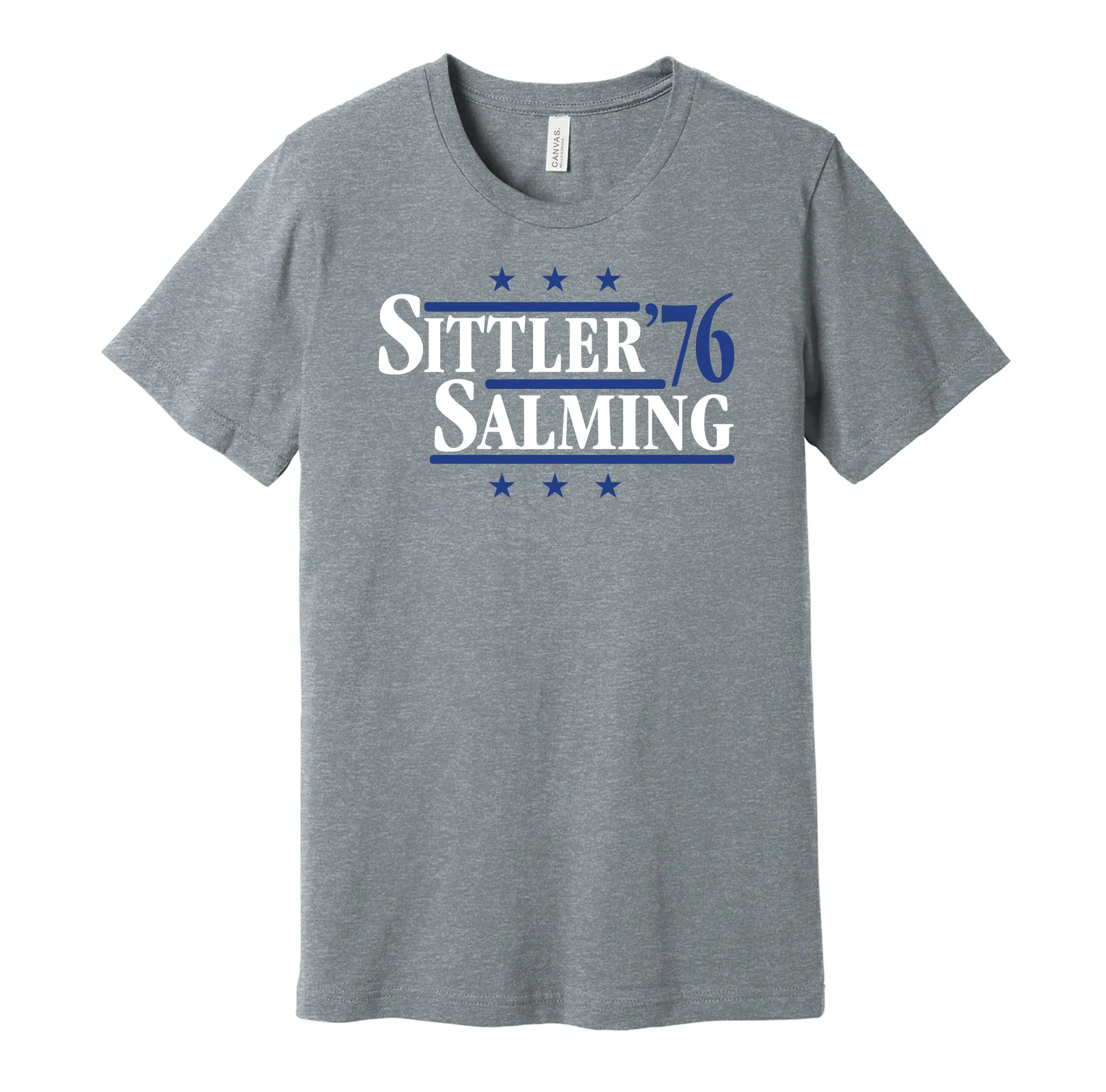 Sittler & Salming '76 - Toronto Hockey Legends Political Campaign Parody T-Shirt - Hyper Than Hype Shirts