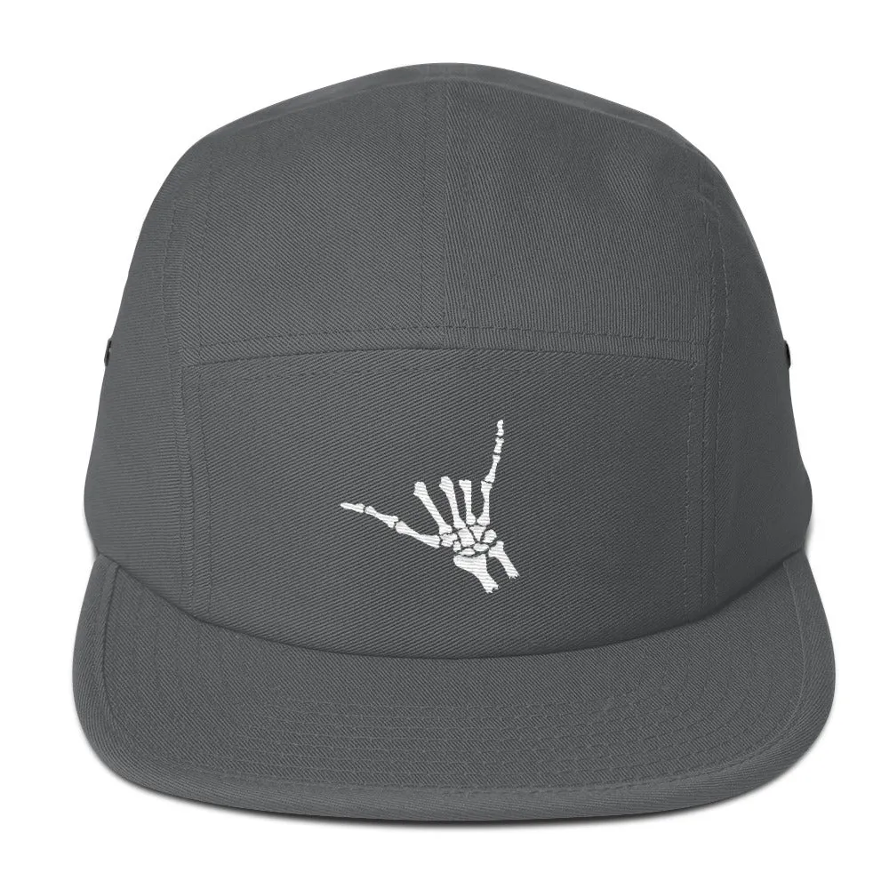 Skeleton Shaka - Cotton 5-Panel Camper