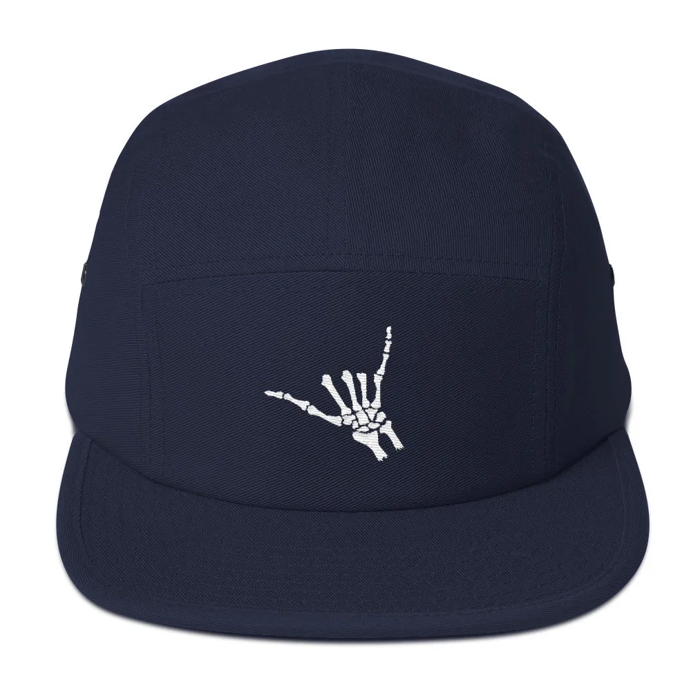 Skeleton Shaka - Cotton 5-Panel Camper
