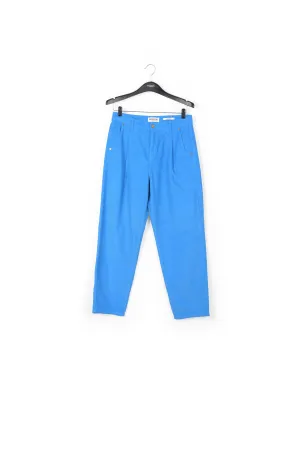 Sky blue cotton-corduroy trousers