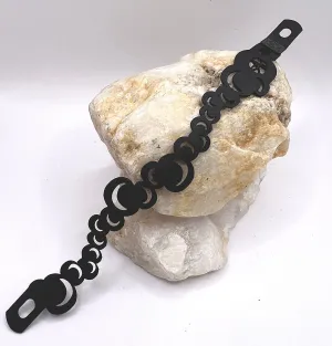 sliver moon rubber bracelet