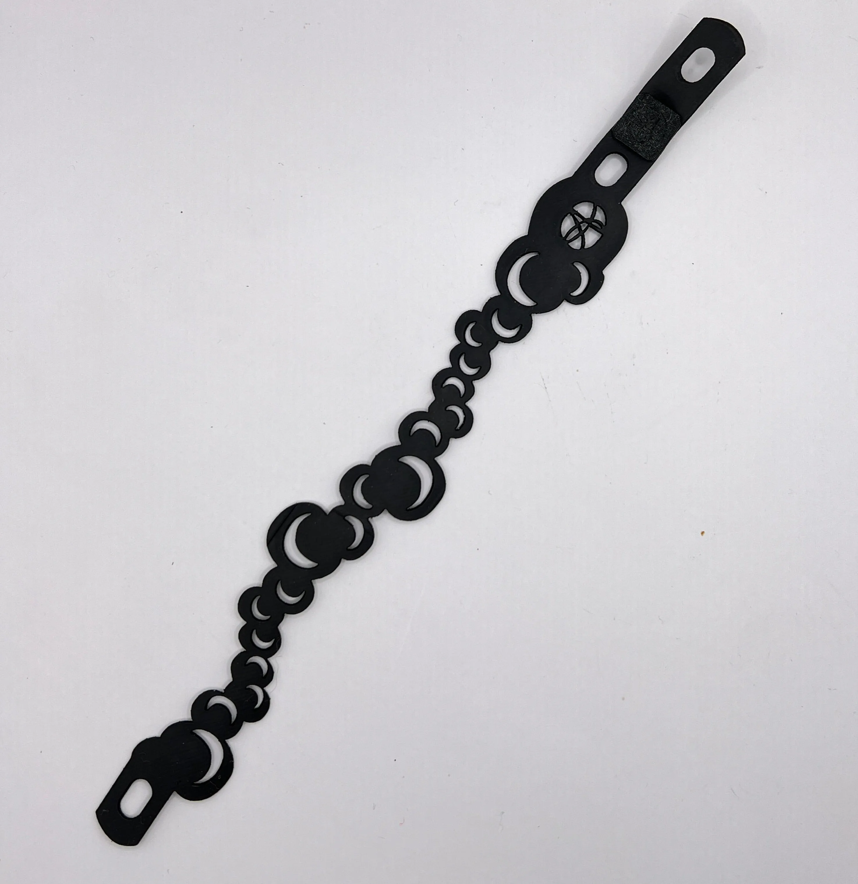 sliver moon rubber bracelet