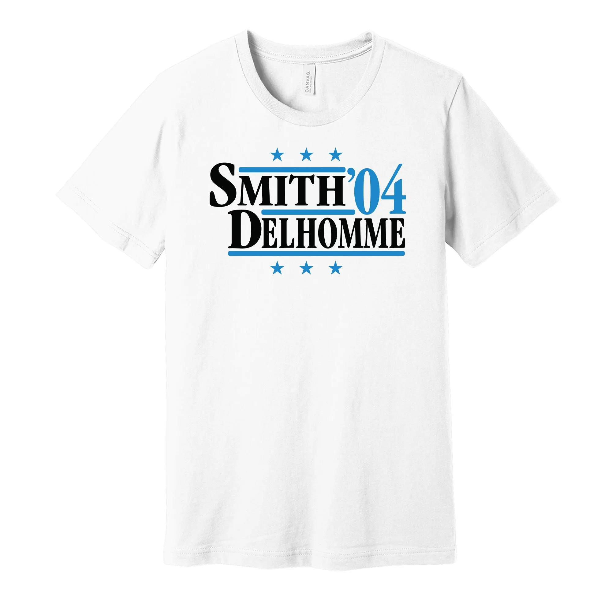 Smith & Delhomme '04 - Carolina Football Legends Political Campaign Parody T-Shirt - Hyper Than Hype Shirts