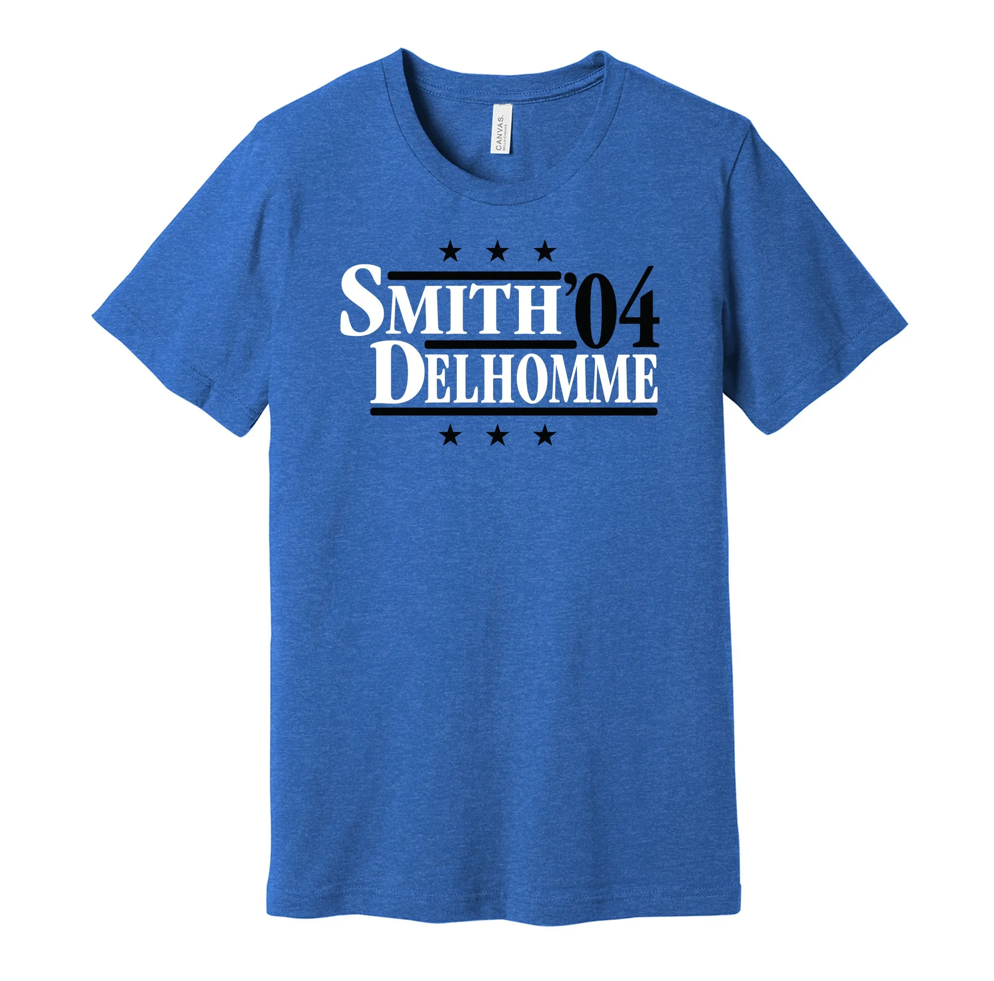 Smith & Delhomme '04 - Carolina Football Legends Political Campaign Parody T-Shirt - Hyper Than Hype Shirts