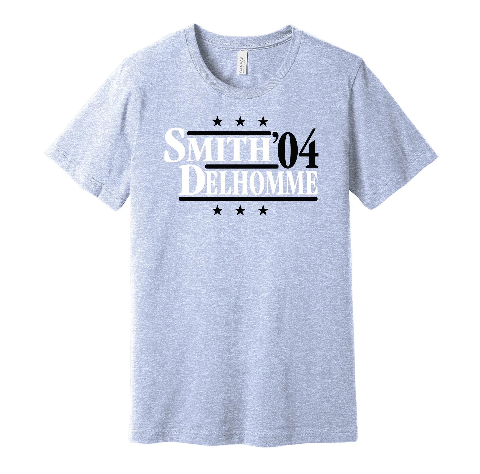 Smith & Delhomme '04 - Carolina Football Legends Political Campaign Parody T-Shirt - Hyper Than Hype Shirts