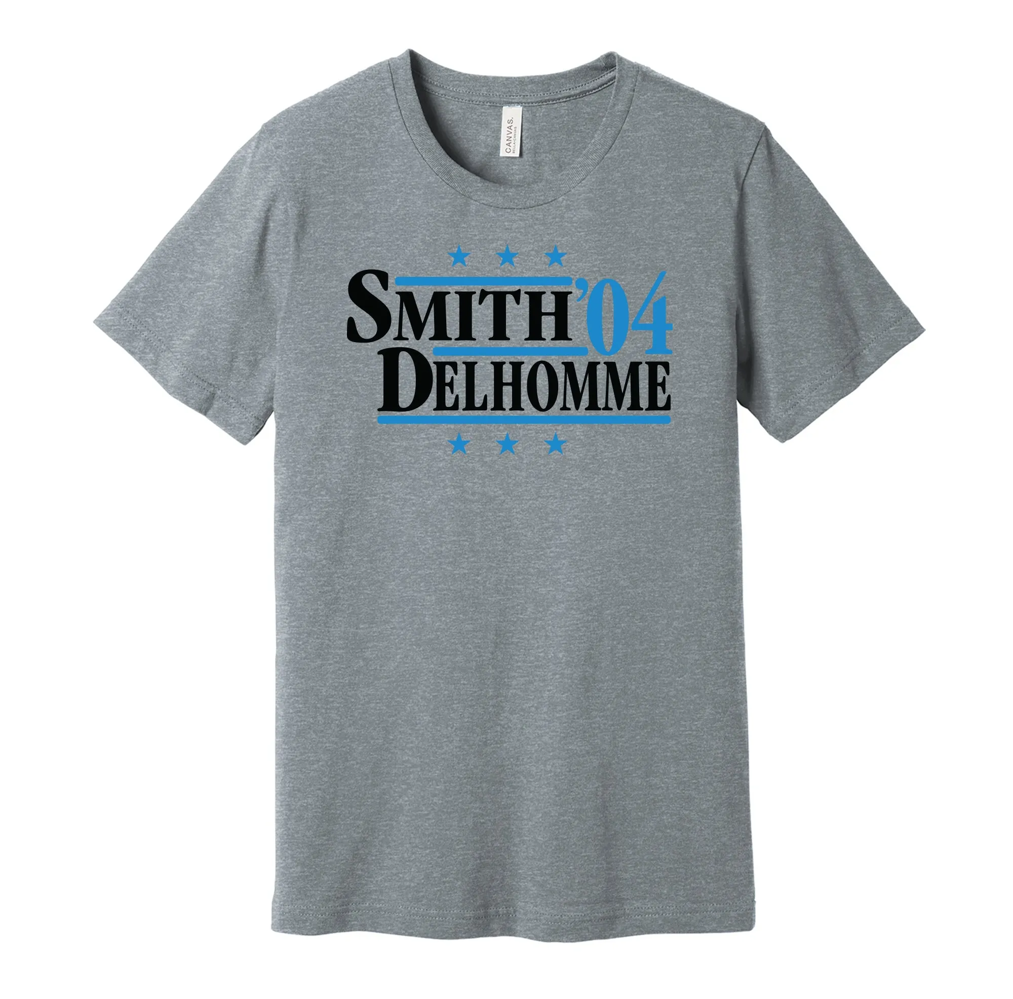 Smith & Delhomme '04 - Carolina Football Legends Political Campaign Parody T-Shirt - Hyper Than Hype Shirts