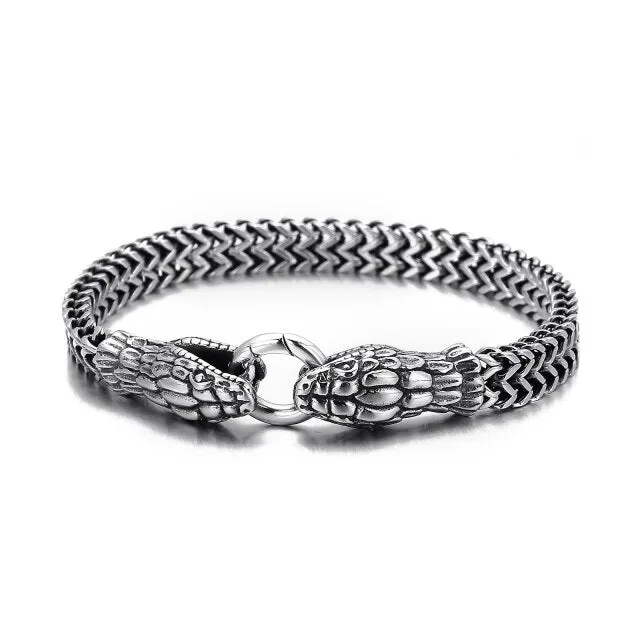 Snake Bite Chain Bracelet