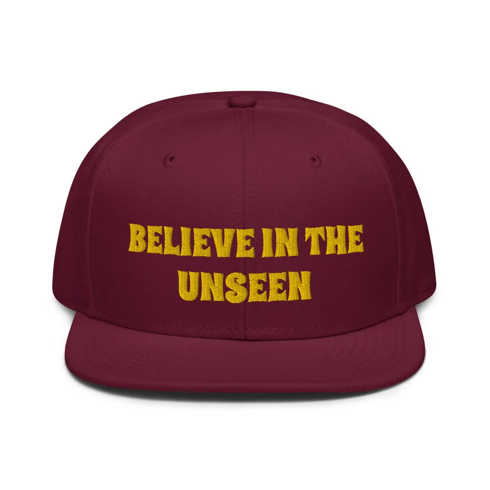Snapback Hat "2052-0101 Believe In The Unseen (Yellow Logo)"