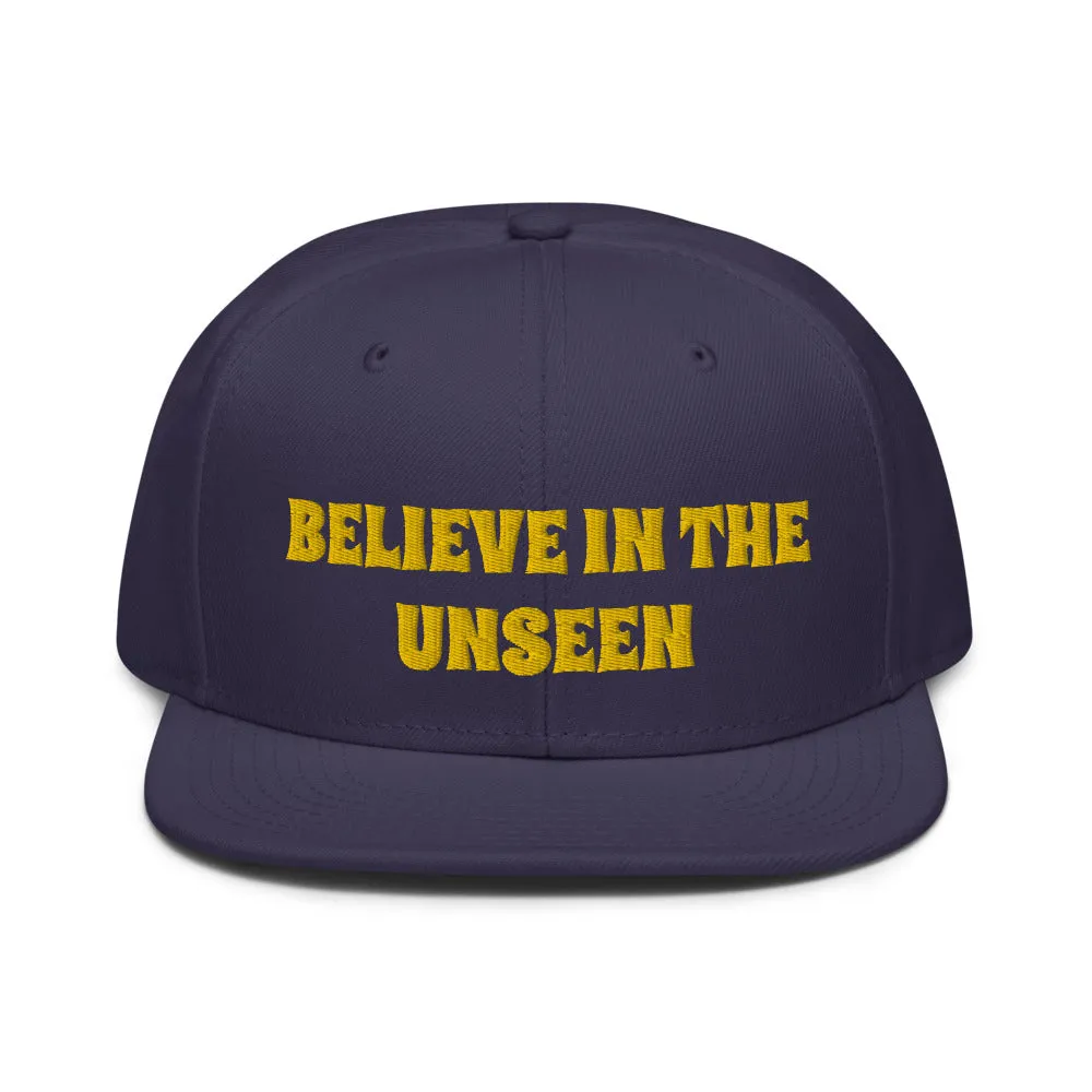 Snapback Hat "2052-0101 Believe In The Unseen (Yellow Logo)"