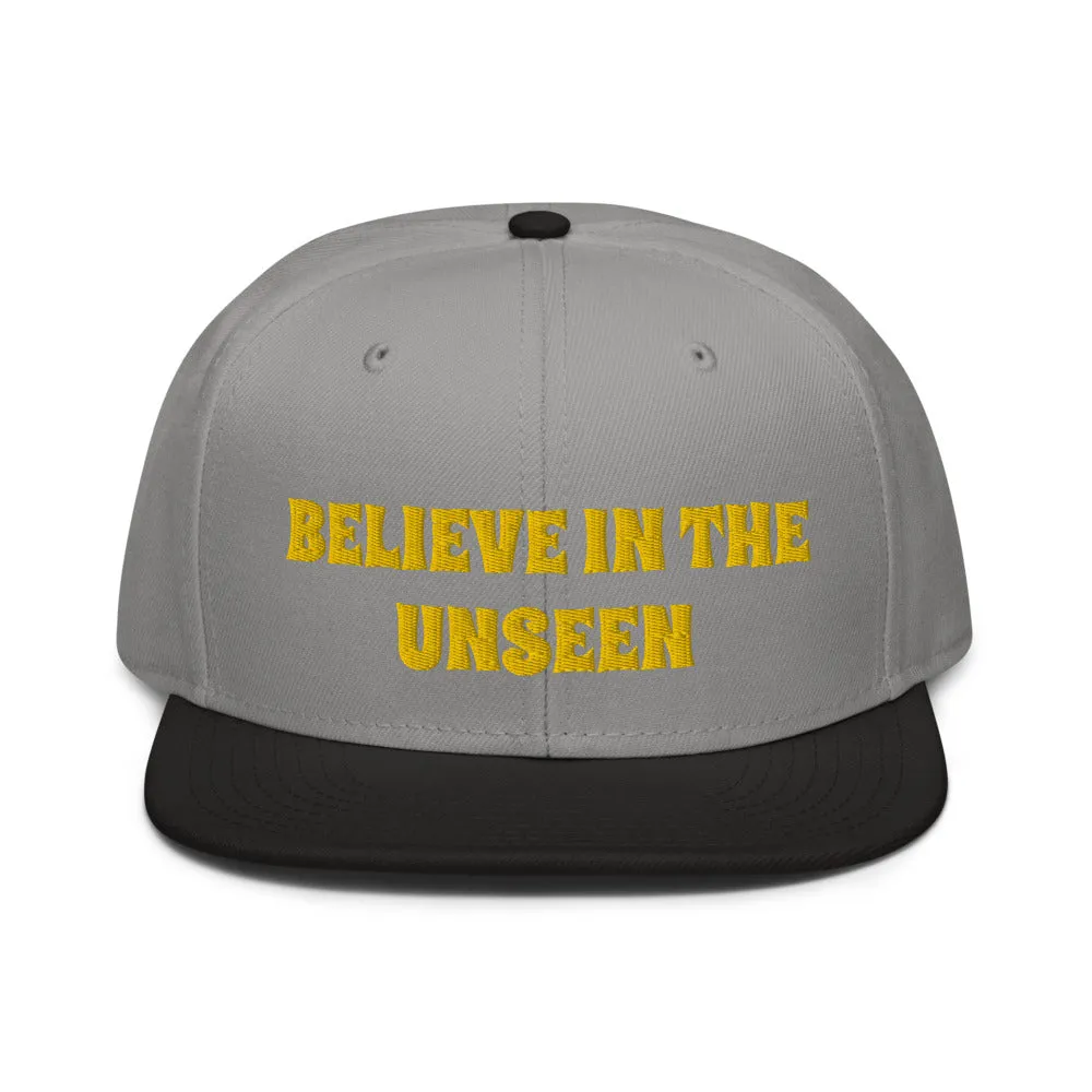 Snapback Hat "2052-0101 Believe In The Unseen (Yellow Logo)"