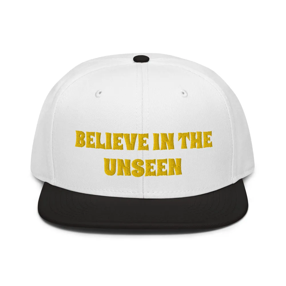 Snapback Hat "2052-0101 Believe In The Unseen (Yellow Logo)"