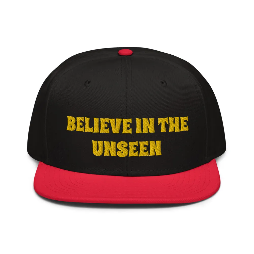 Snapback Hat "2052-0101 Believe In The Unseen (Yellow Logo)"