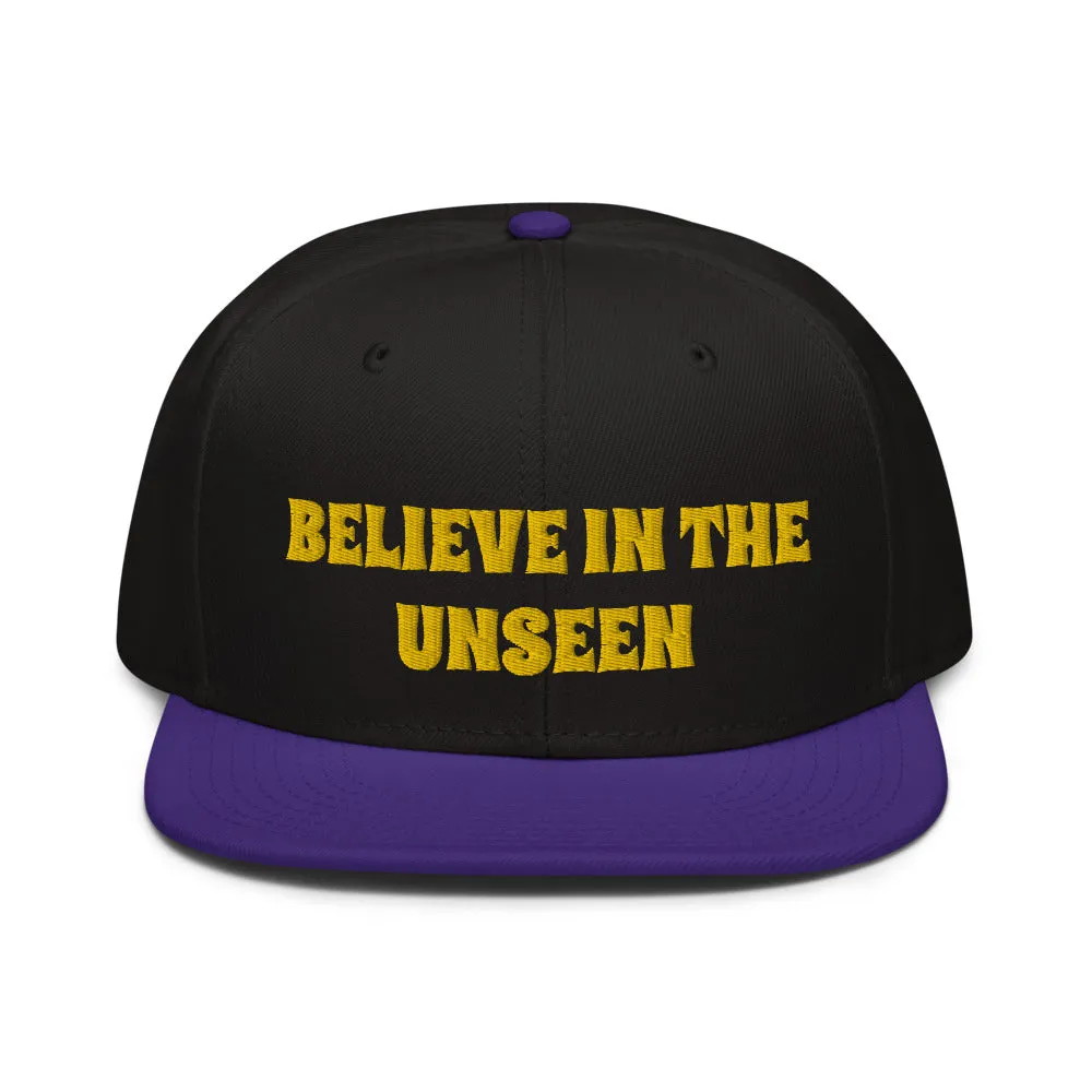 Snapback Hat "2052-0101 Believe In The Unseen (Yellow Logo)"
