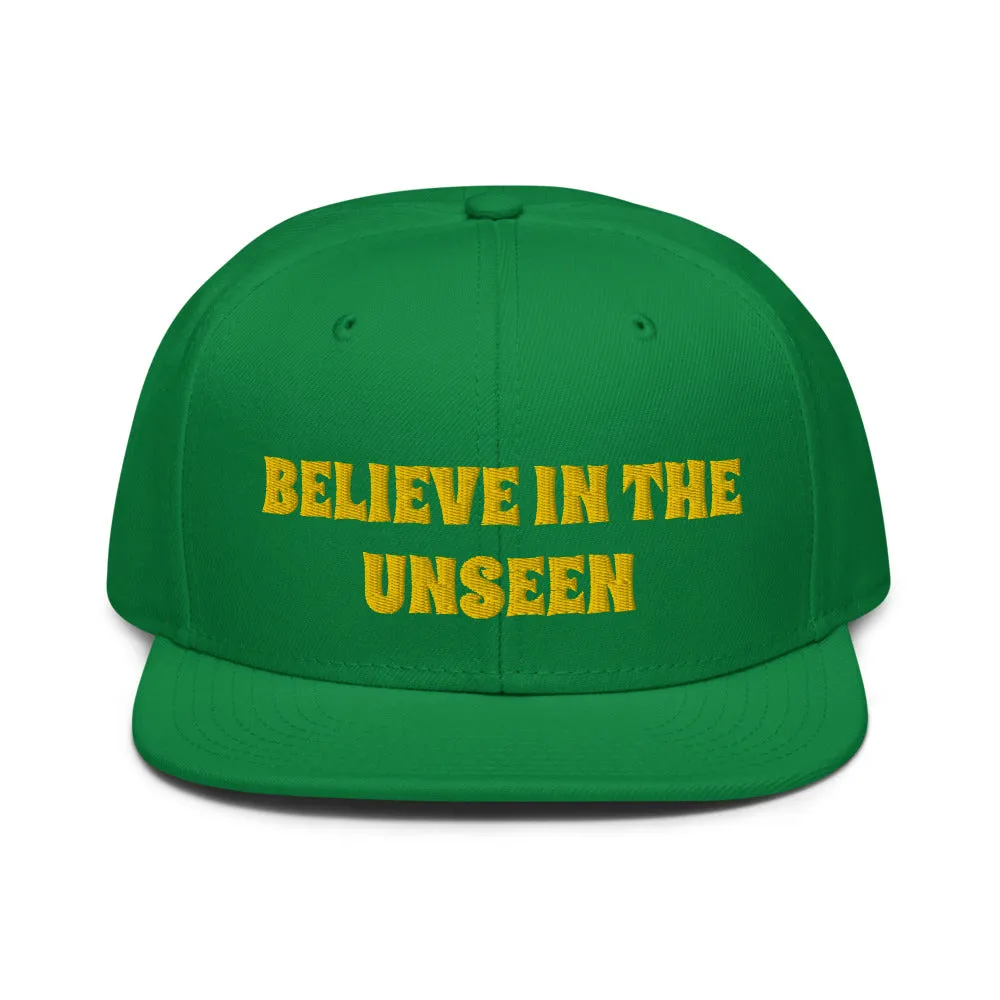Snapback Hat "2052-0101 Believe In The Unseen (Yellow Logo)"