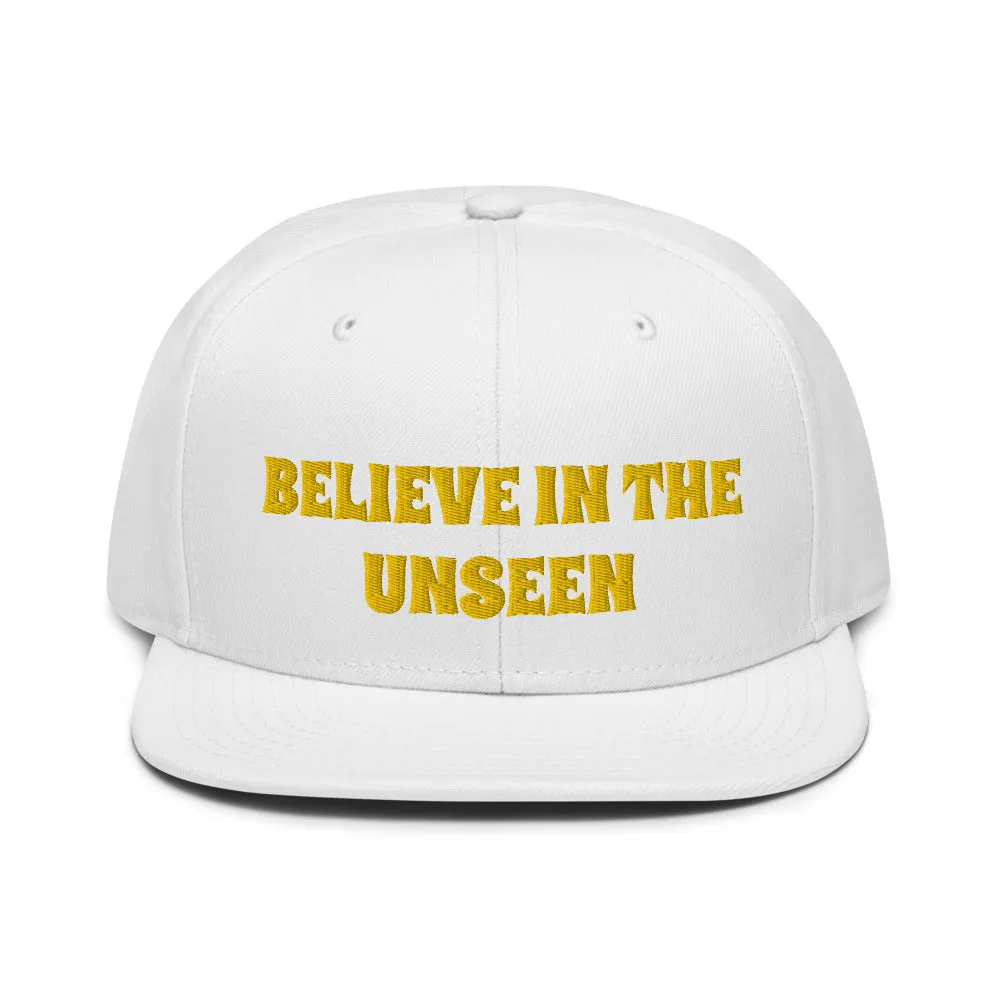 Snapback Hat "2052-0101 Believe In The Unseen (Yellow Logo)"