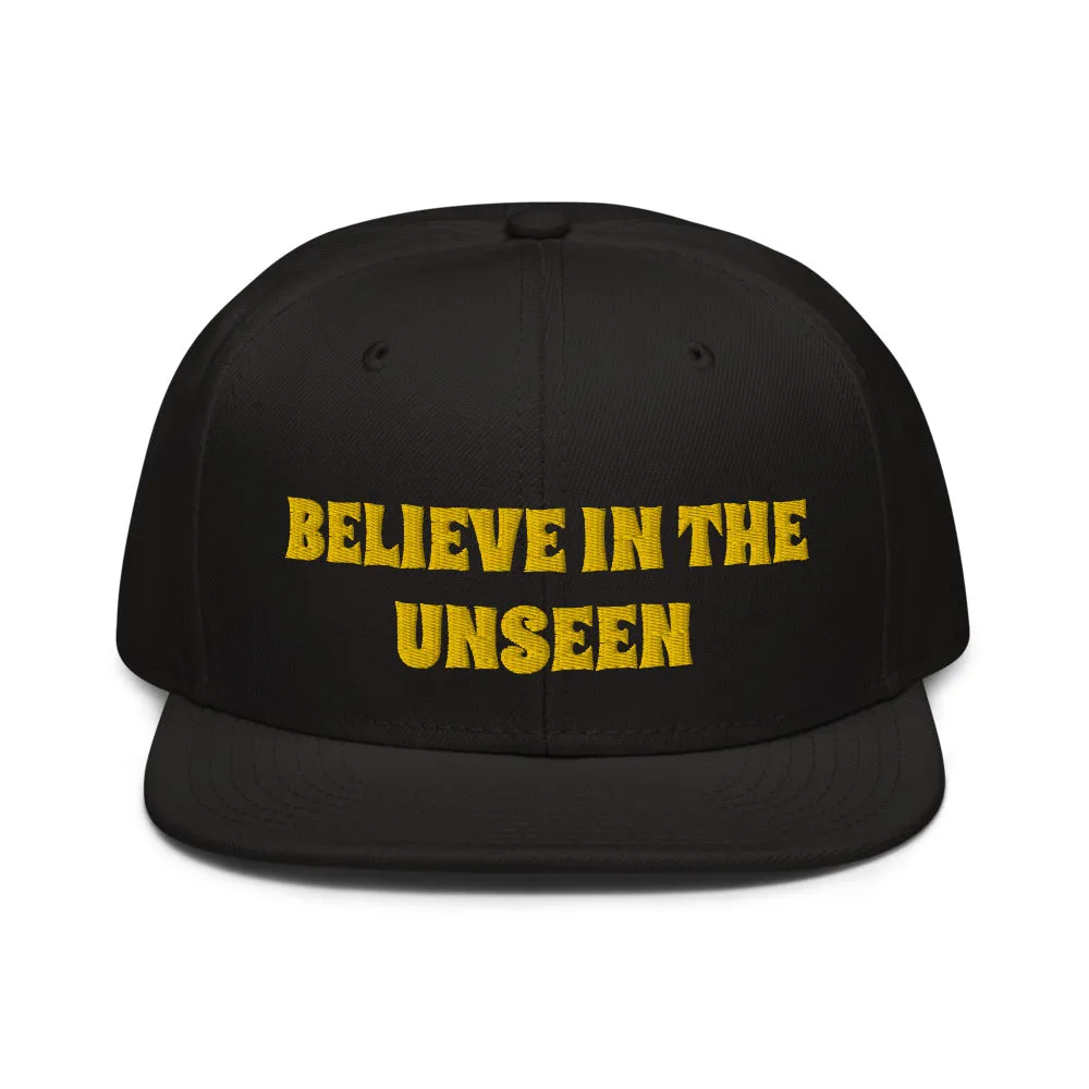 Snapback Hat "2052-0101 Believe In The Unseen (Yellow Logo)"