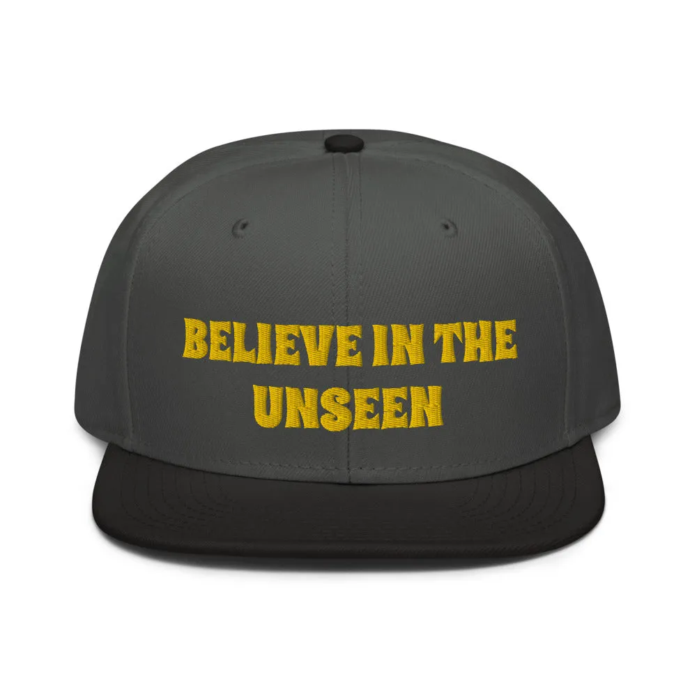 Snapback Hat "2052-0101 Believe In The Unseen (Yellow Logo)"