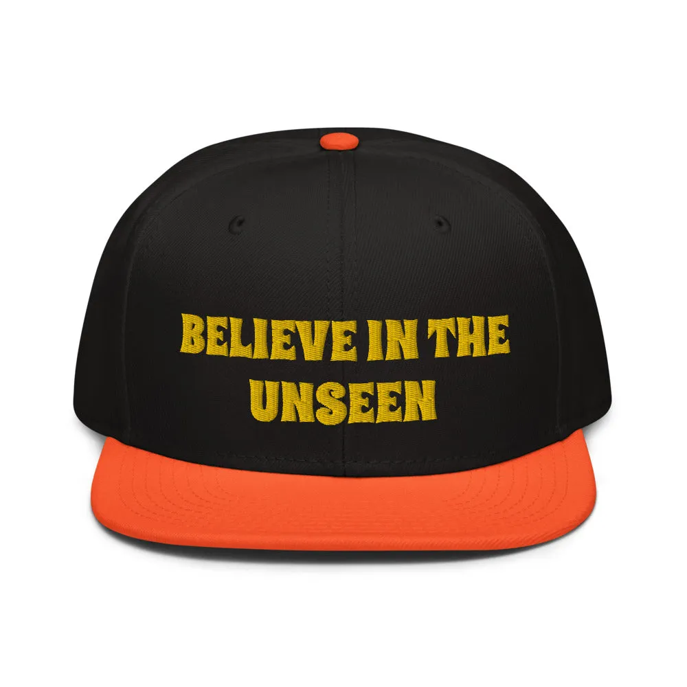 Snapback Hat "2052-0101 Believe In The Unseen (Yellow Logo)"