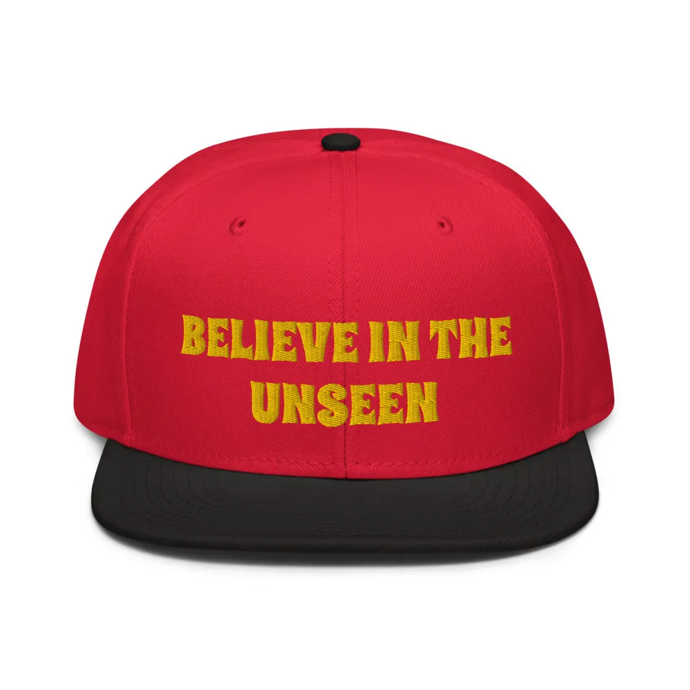 Snapback Hat "2052-0101 Believe In The Unseen (Yellow Logo)"