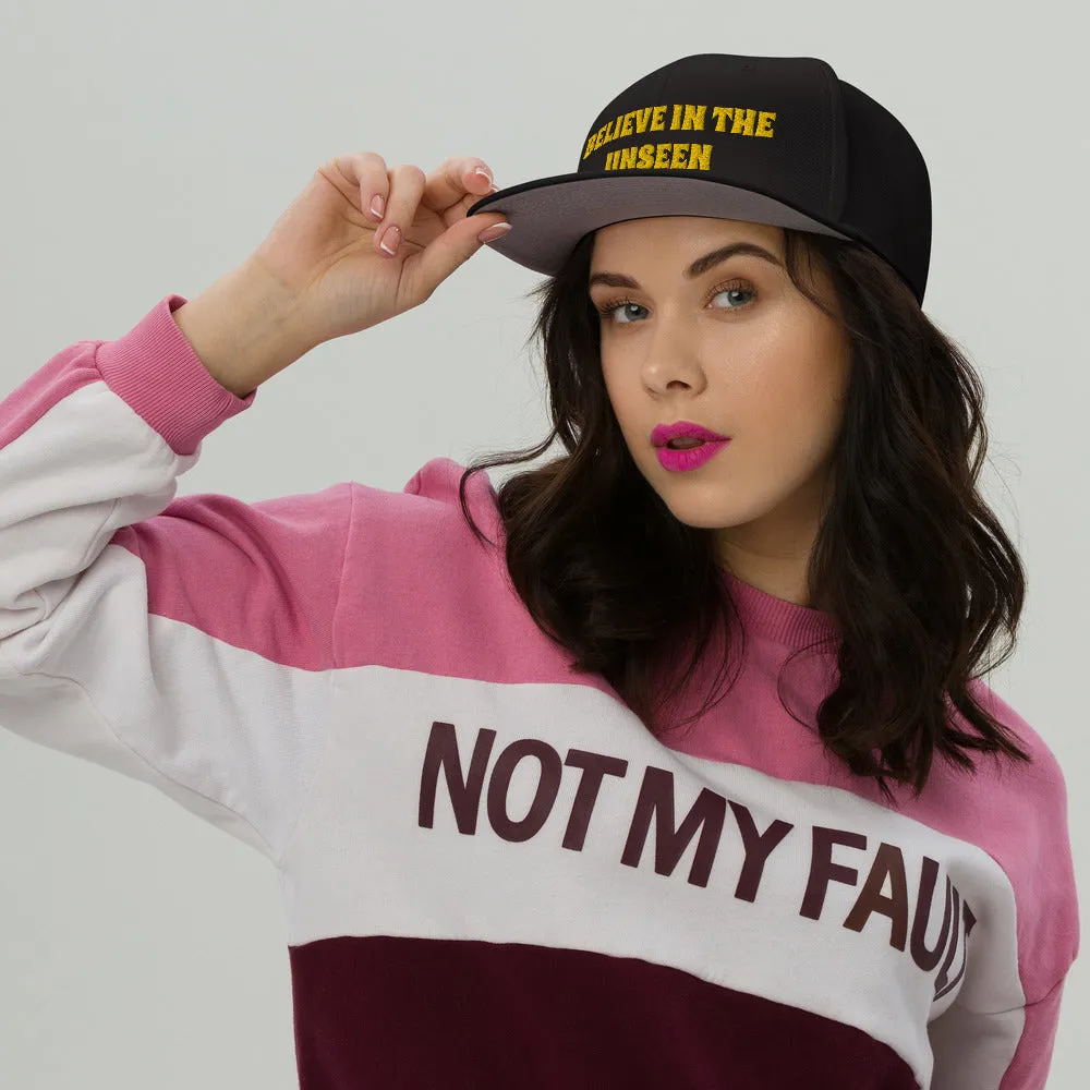 Snapback Hat "2052-0101 Believe In The Unseen (Yellow Logo)"