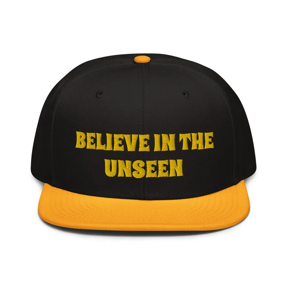 Snapback Hat "2052-0101 Believe In The Unseen (Yellow Logo)"