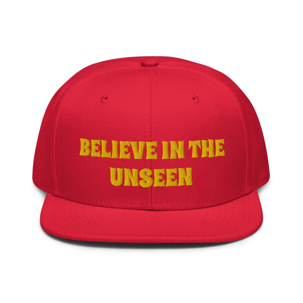 Snapback Hat "2052-0101 Believe In The Unseen (Yellow Logo)"