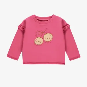 Souris Mini Baby Girls Long Sleeve Cherry Top