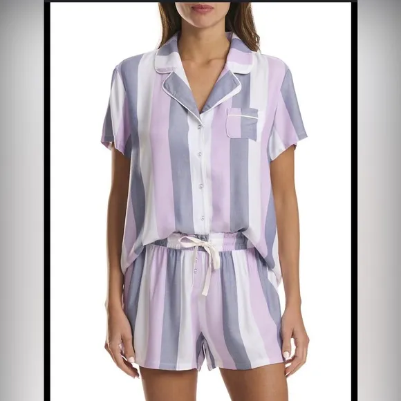 Splendid Striped Pajama Shorts Set