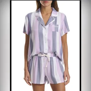 Splendid Striped Pajama Shorts Set