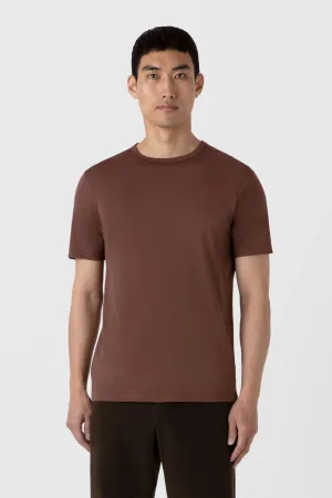 SS Crew Neck T shirt Cocoa Brown