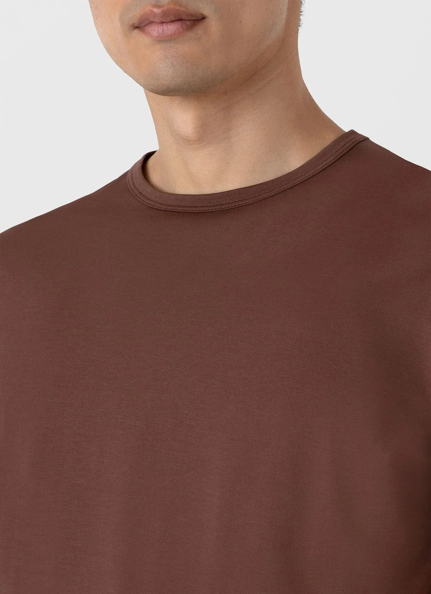 SS Crew Neck T shirt Cocoa Brown