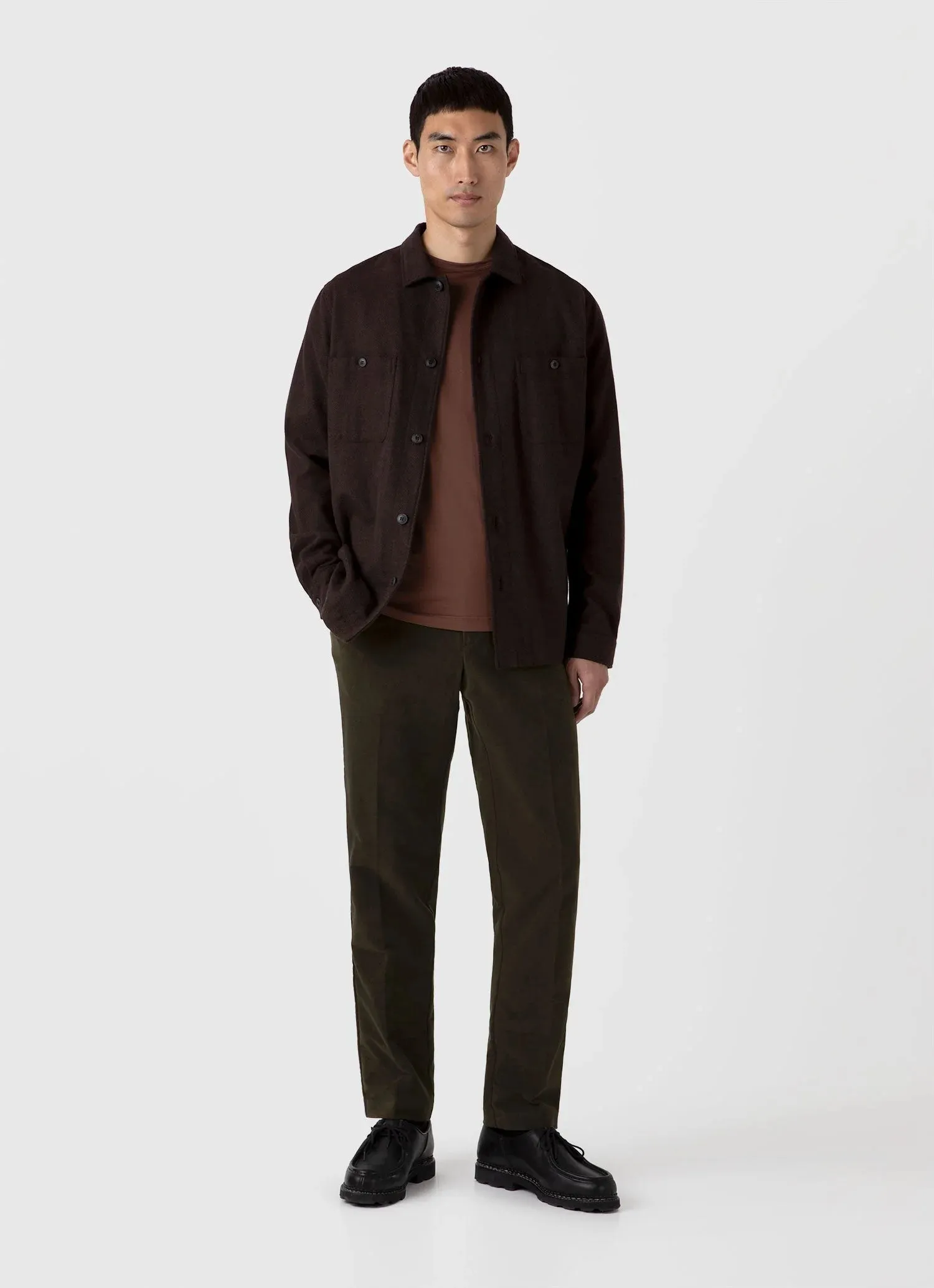 SS Crew Neck T shirt Cocoa Brown