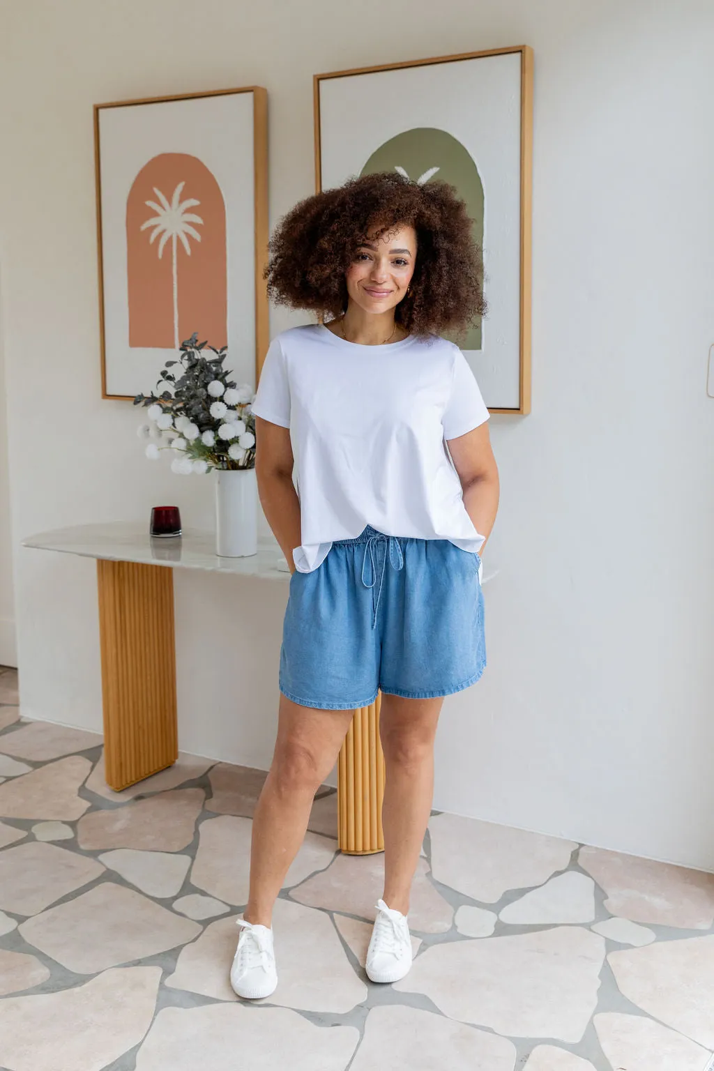 Stace Short in Dark Blue