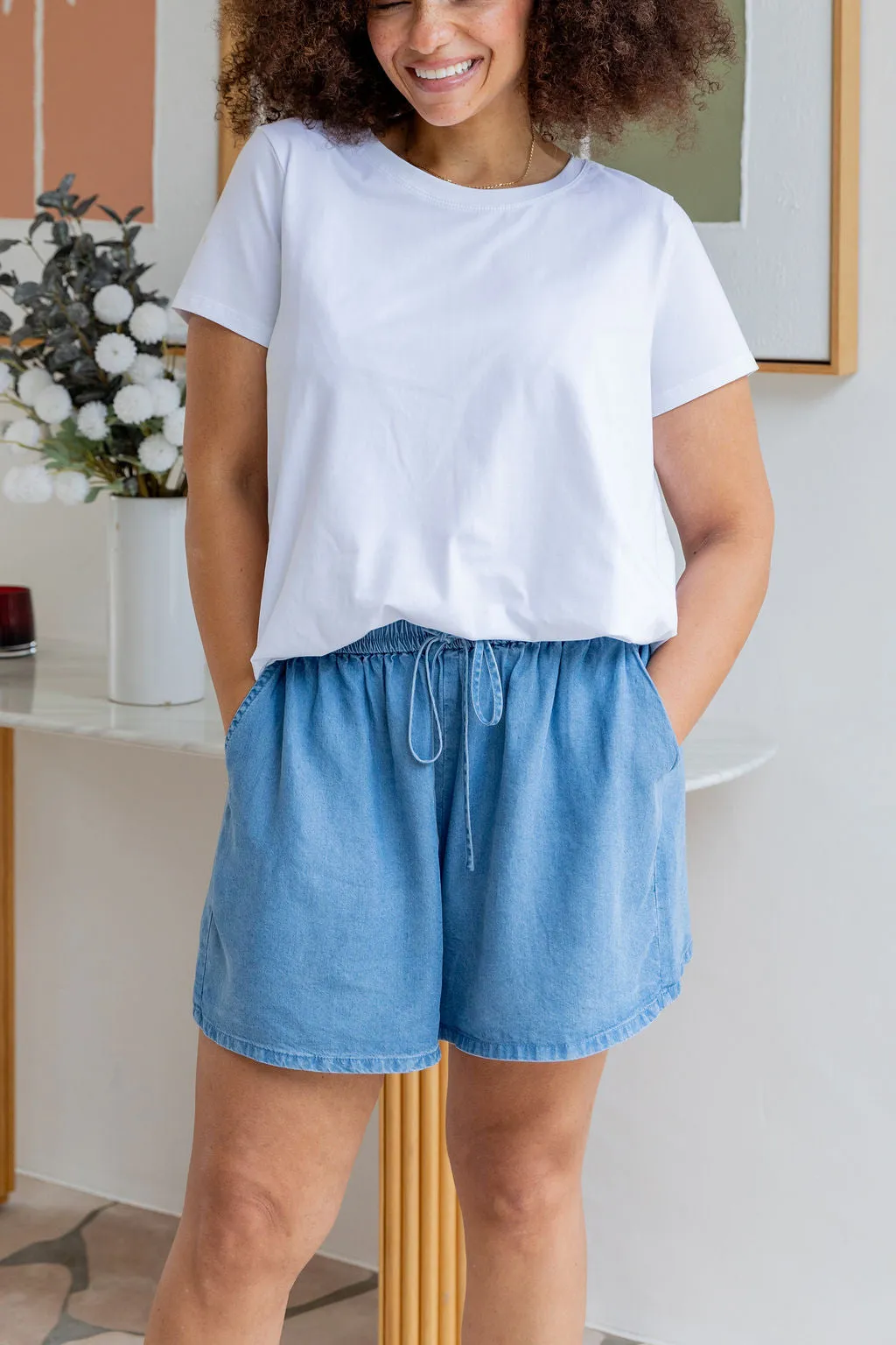 Stace Short in Dark Blue